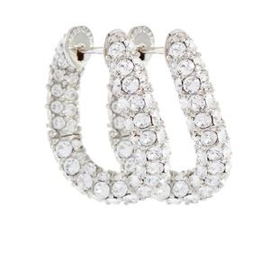 Balenciaga crystal loop earrings xs